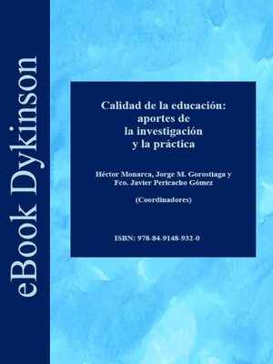 cover image of Calidad de la educación